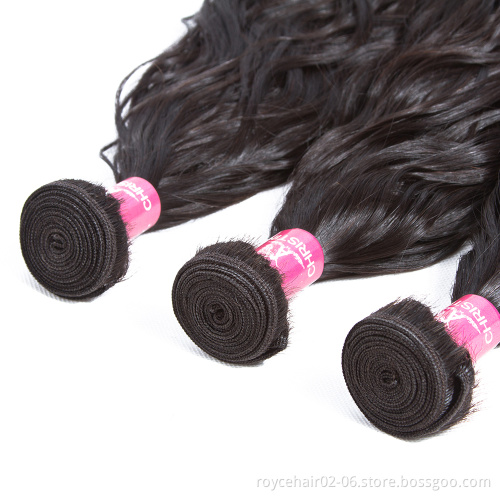 Cheap Wholesale Mongolian Vrigin Remy Human Hair Weave Water Wave 4 Bundles with 5x5 6x6 7x7 Lace Closure